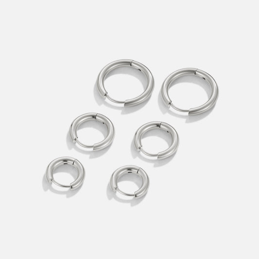 Silber Trio Mini Creolen Set Alma