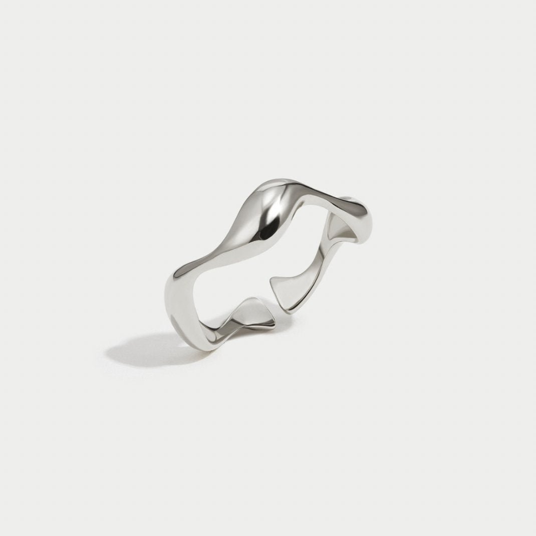 Silber Welle Ring 1142 Alma