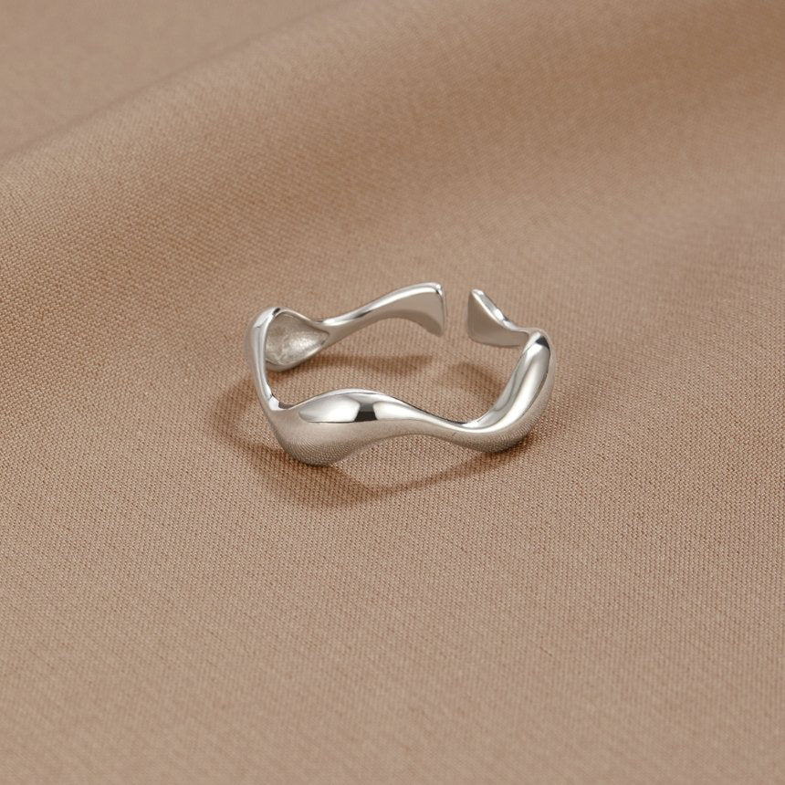 Silber Welle Ring 1142 Alma