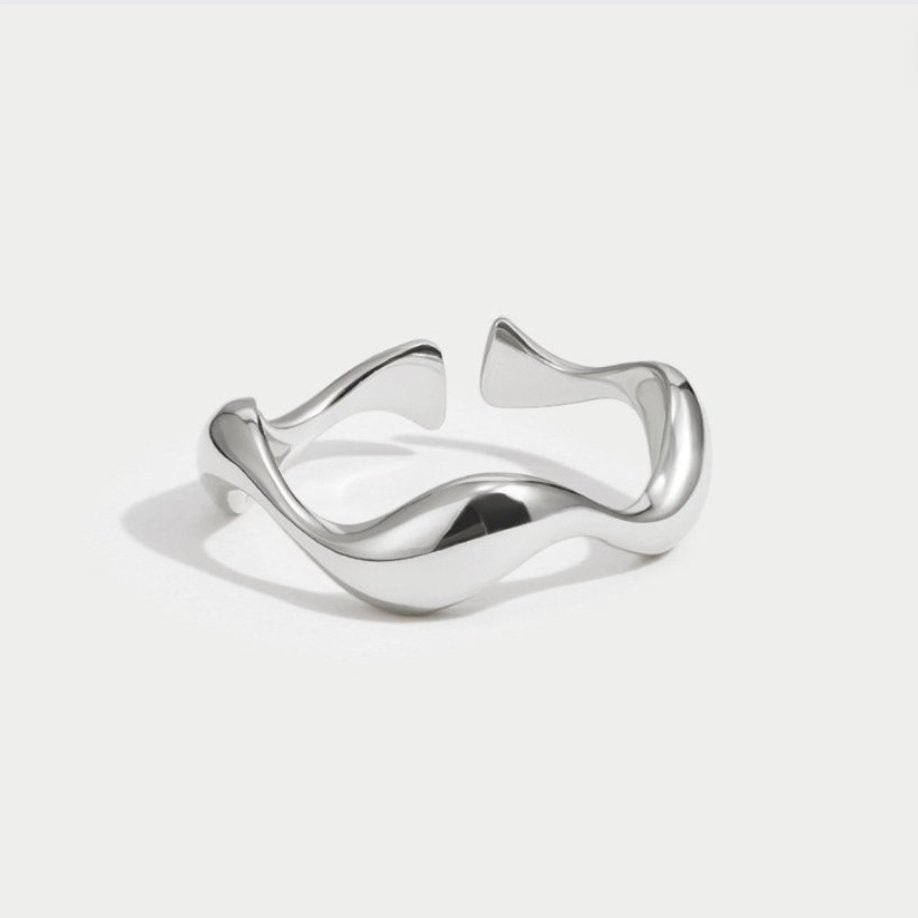 Silber Welle Ring 1142 Alma