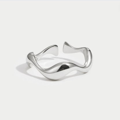 Silber Welle Ring 1142 Alma