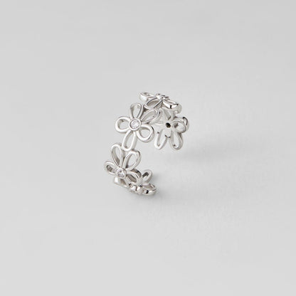 Silber Wildflower Unendlichkeits Ring Alma