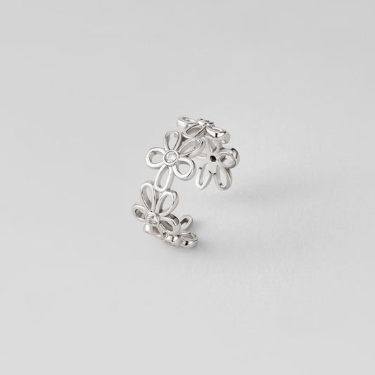 Silber Wildflower Unendlichkeits Ring Alma