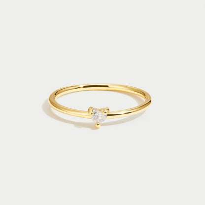 Klein Liebe Kristall Herz Ring 1146 Alma