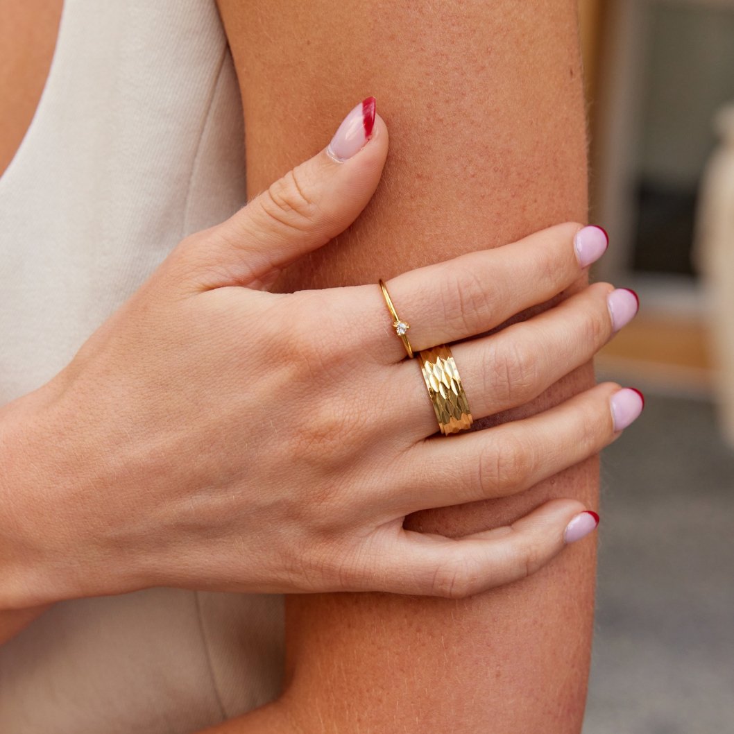 Klein Liebe Kristall Herz Ring 1146 Alma