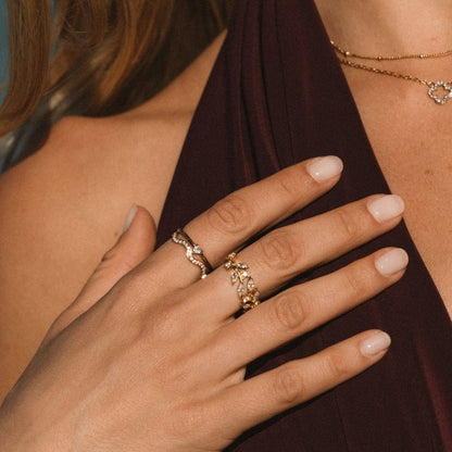 Klein Liebe Kristall Herz Ring 1146 Alma