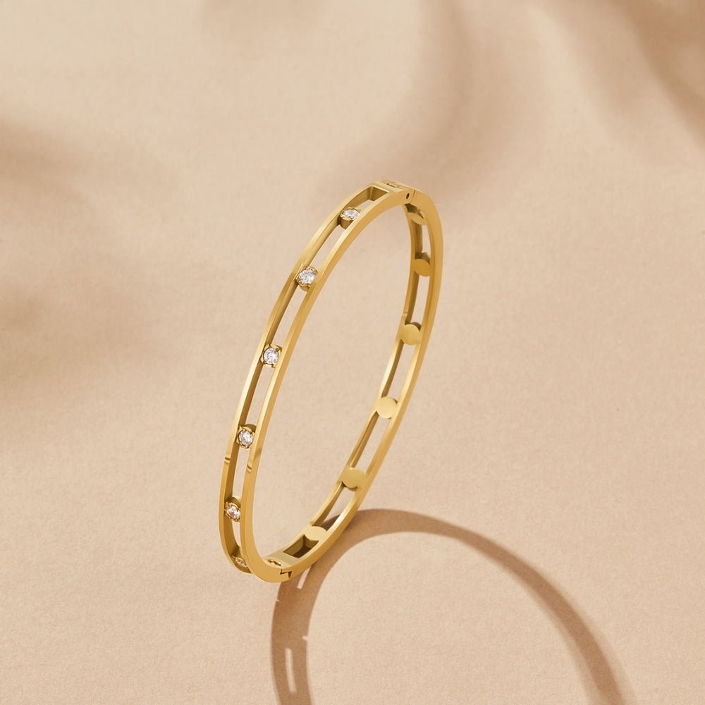 Sofia Kristall & Gold Armreif Alma