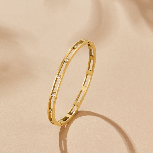 Sofia Kristall & Gold Armreif Alma
