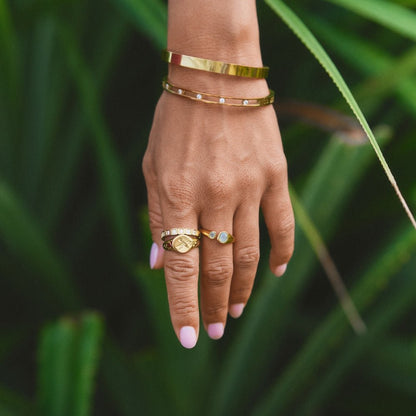 Sofia Kristall & Gold Armreif Alma