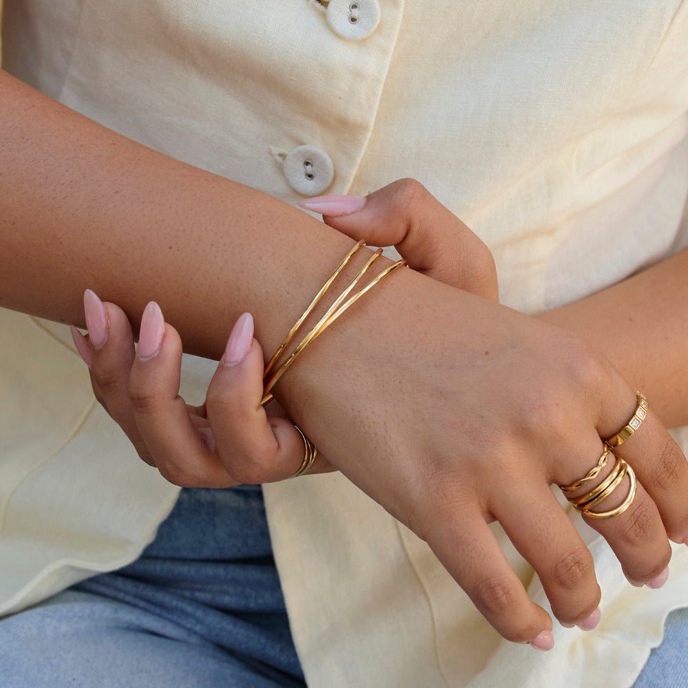 Solana Gold Armreif Set Alma