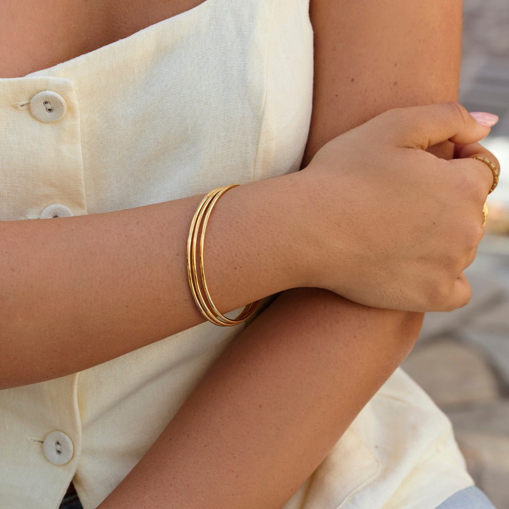 Solana Gold Armreif Set Alma