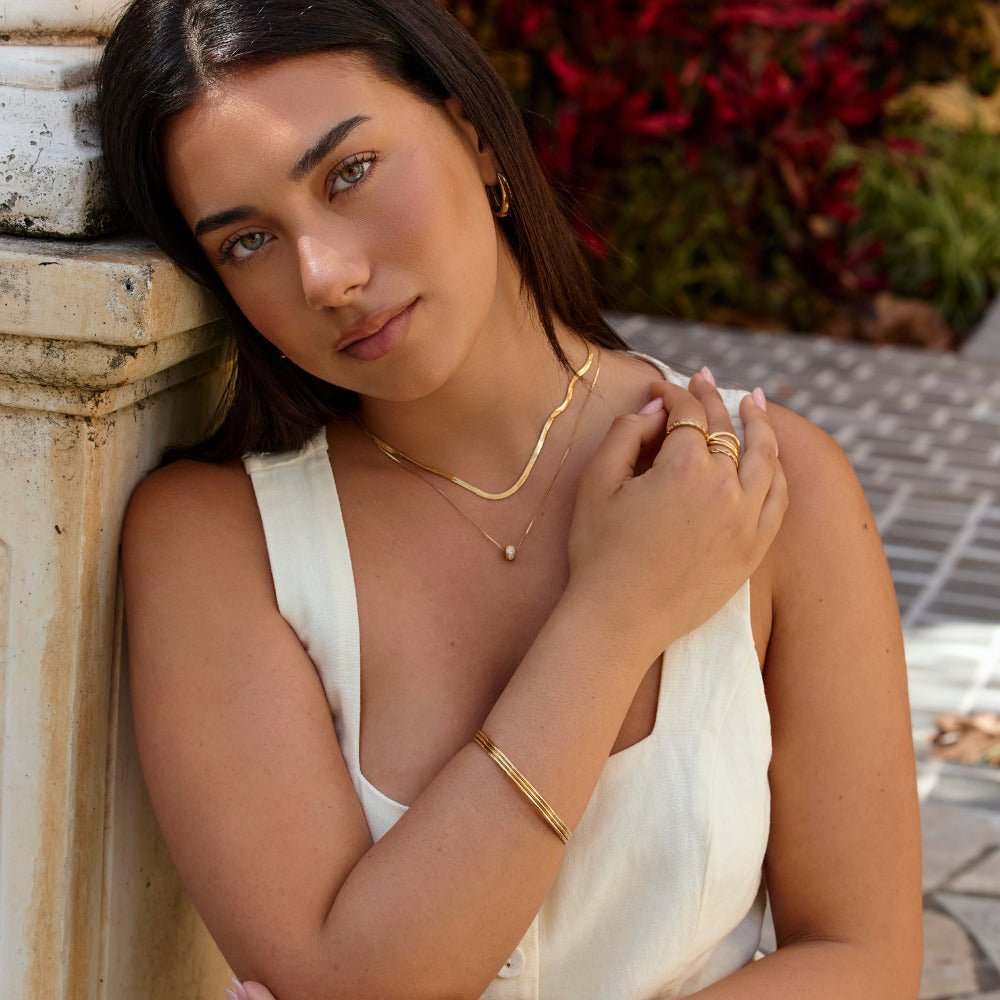 Solana Gold Armreif Set Alma