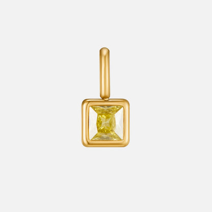 Square Pendant Geburtsstein Halskette Alma