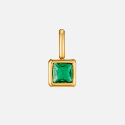 Square Pendant Geburtsstein Halskette Alma