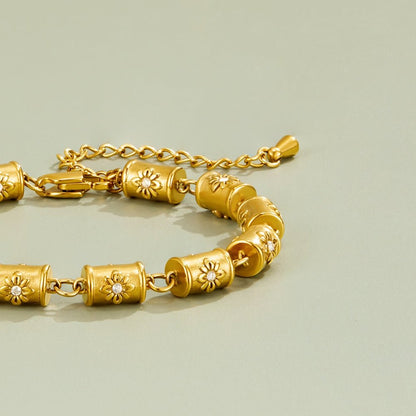 Stellar Gold Barrel Armband Alma