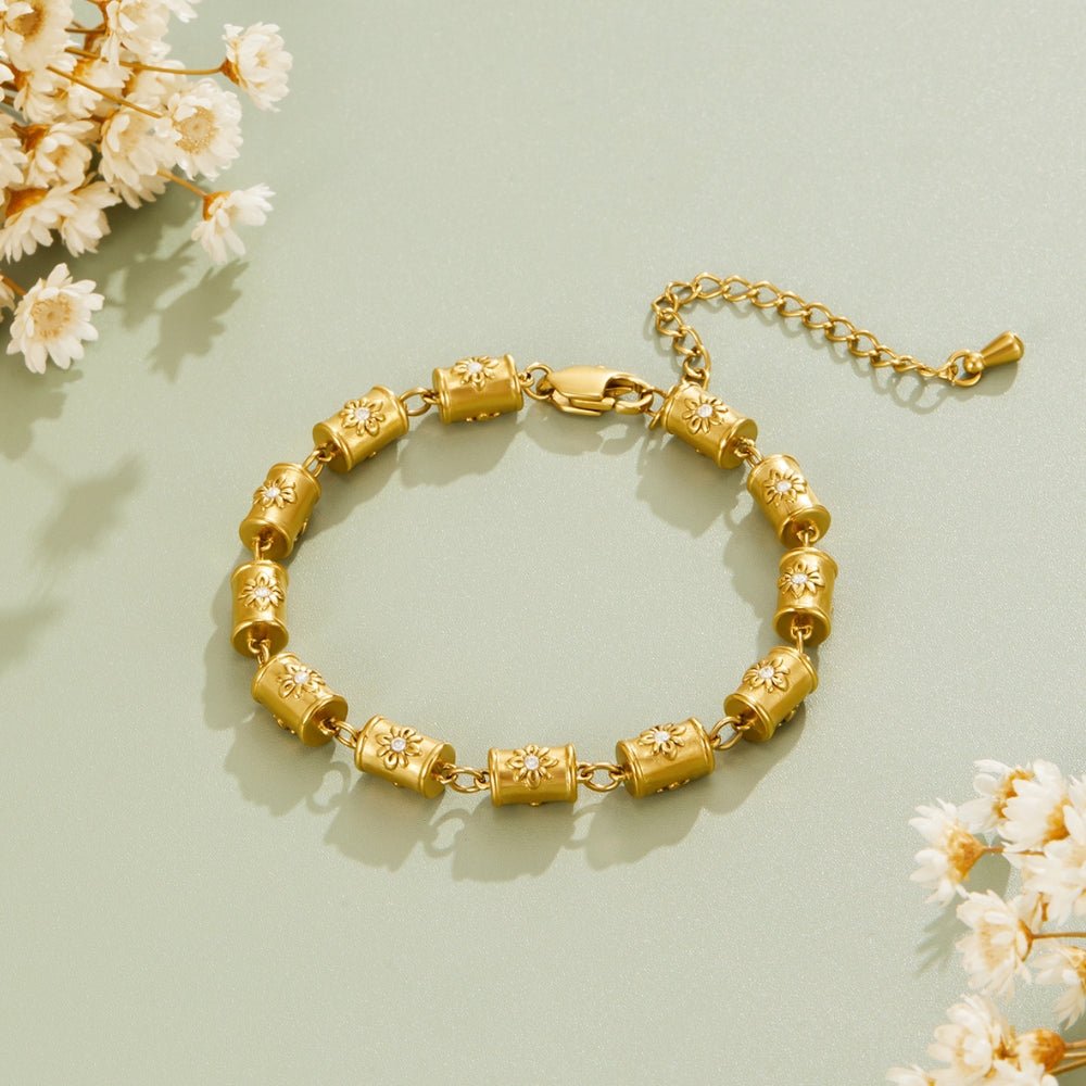 Stellar Gold Barrel Armband Alma
