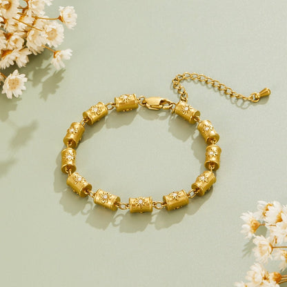 Stellar Gold Barrel Armband Alma