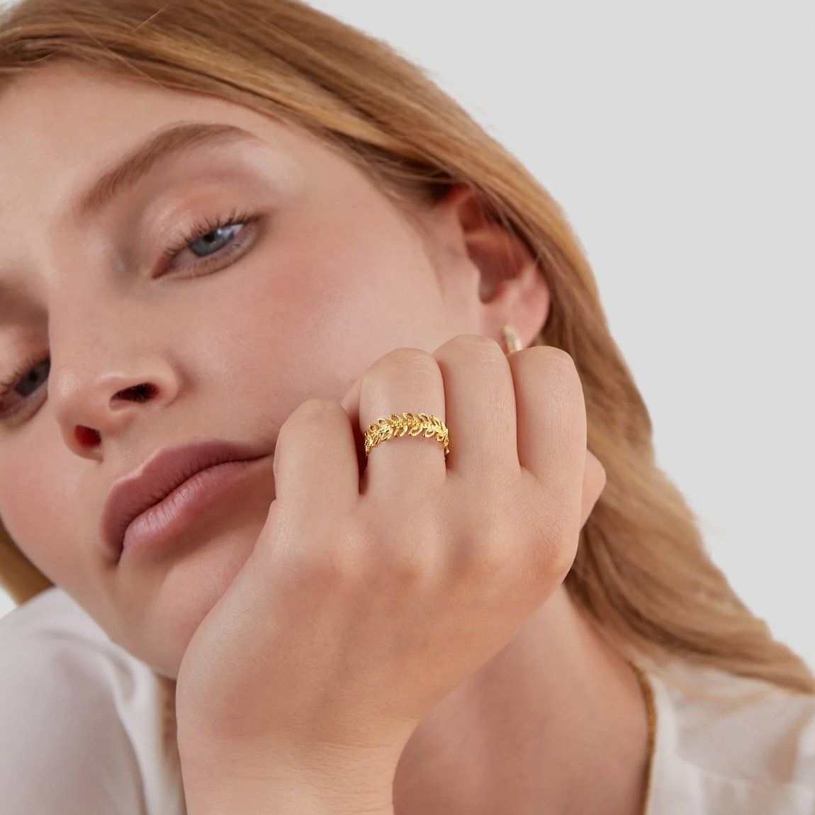 Summer Bloom Blatt Ring Alma