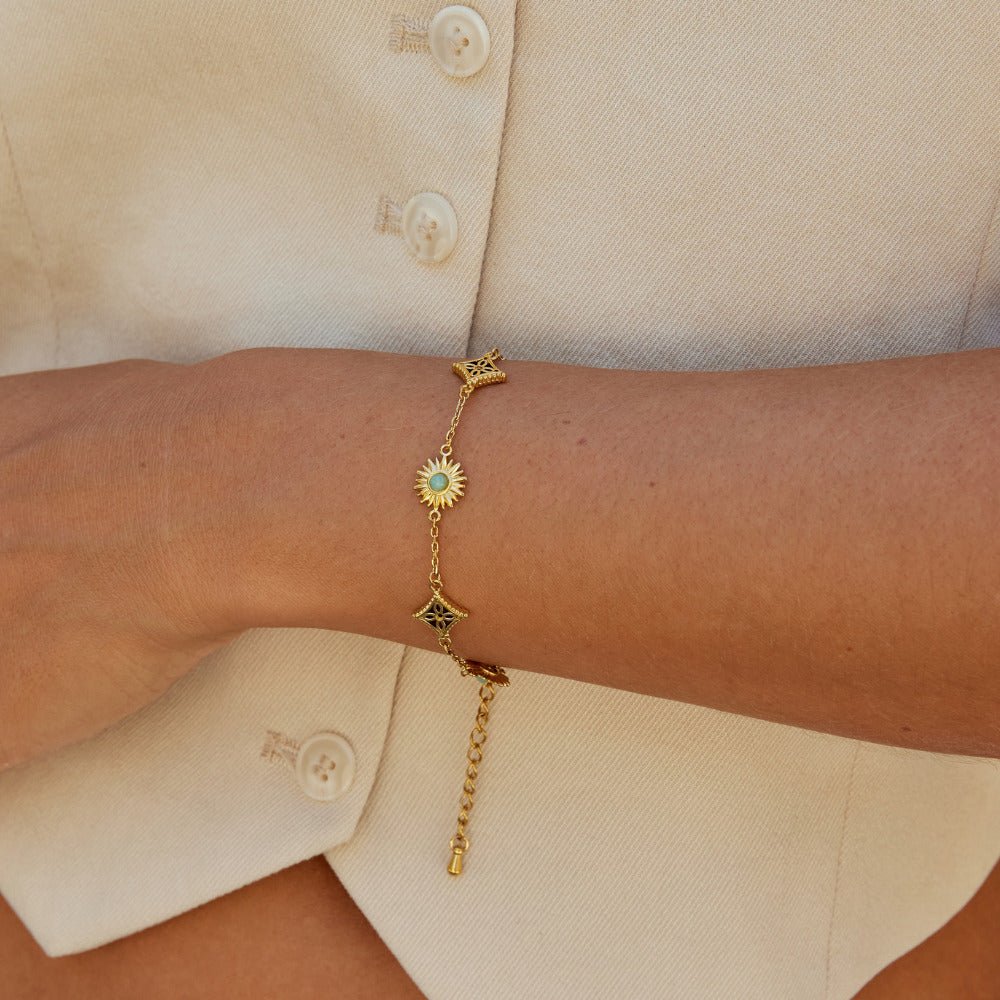 Sunkissed Turquoise Armband Alma