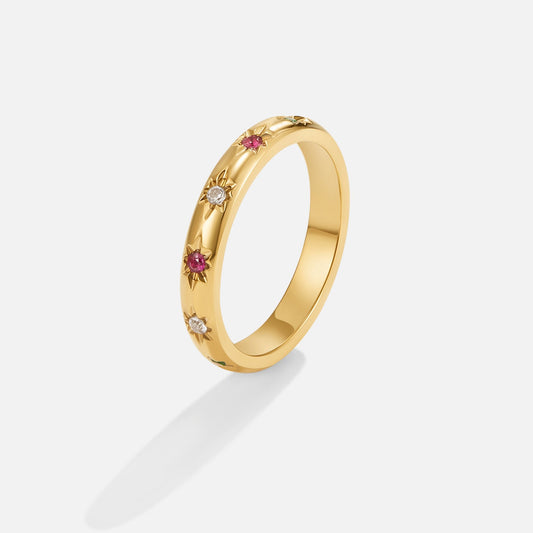 Tali Rainbow Kristall Ring Alma