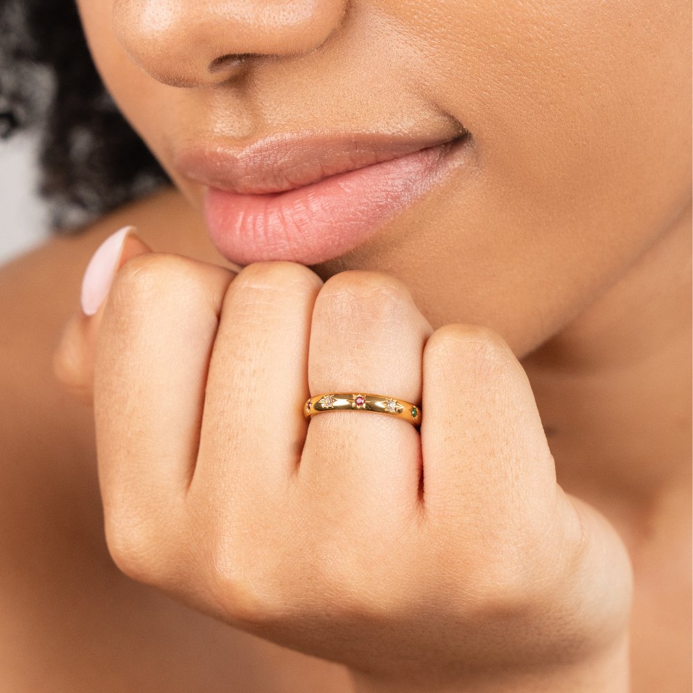 Tali Rainbow Kristall Ring Alma