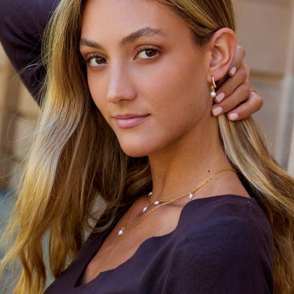 Tamara Perlen Welle Ohrringe Alma
