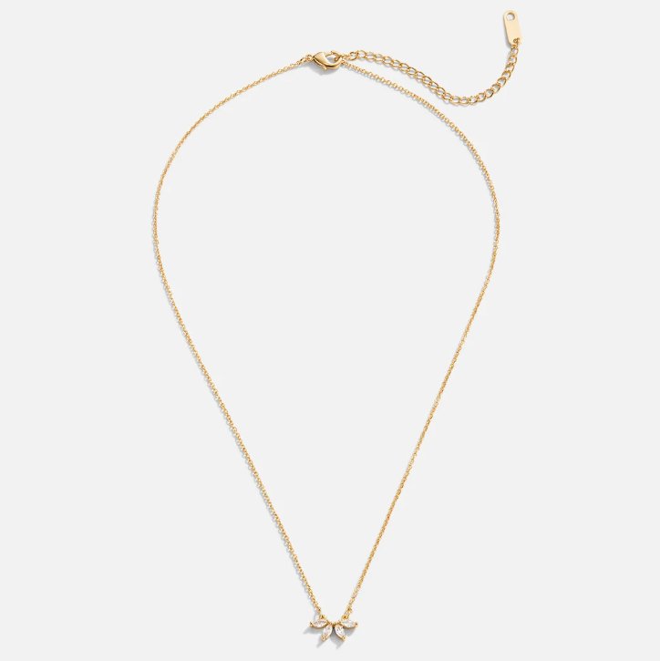 Tiffany Kristall Blatt Pendant Halskette Alma