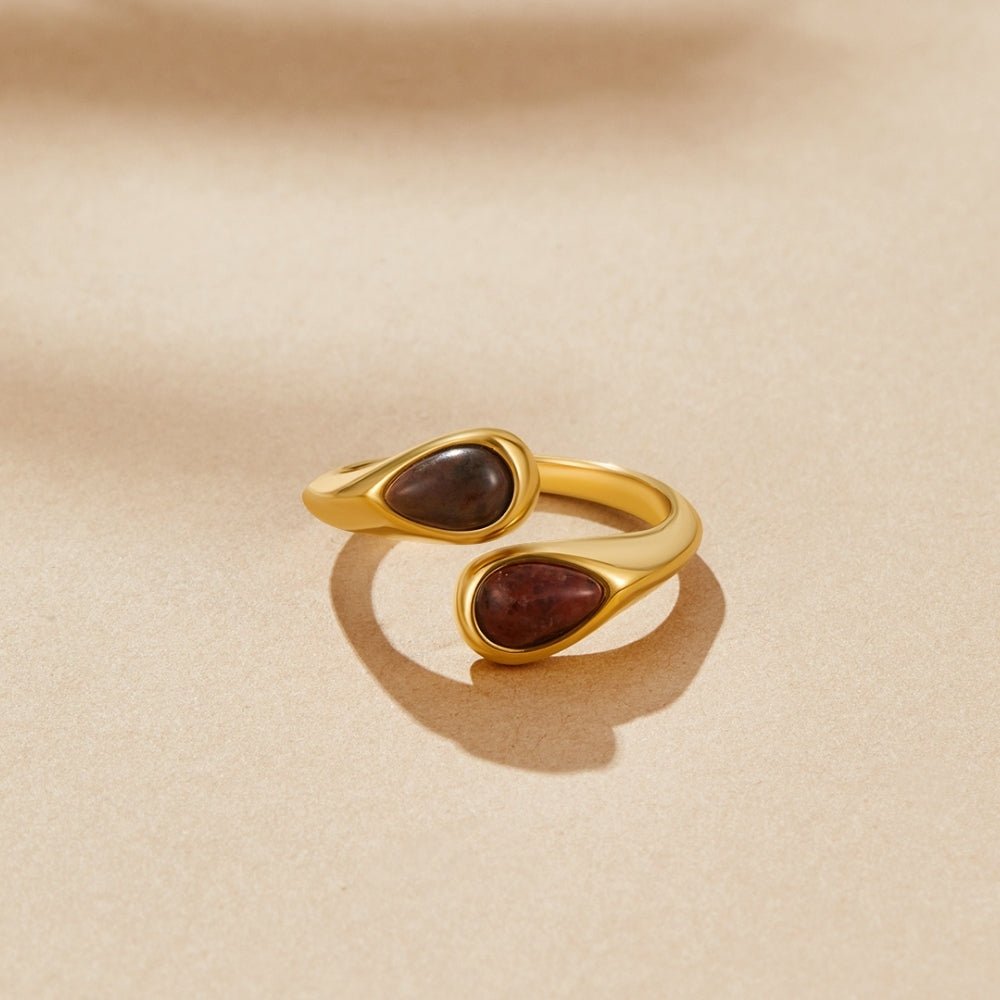 Tiger Eye Stein Wrap Ring Alma
