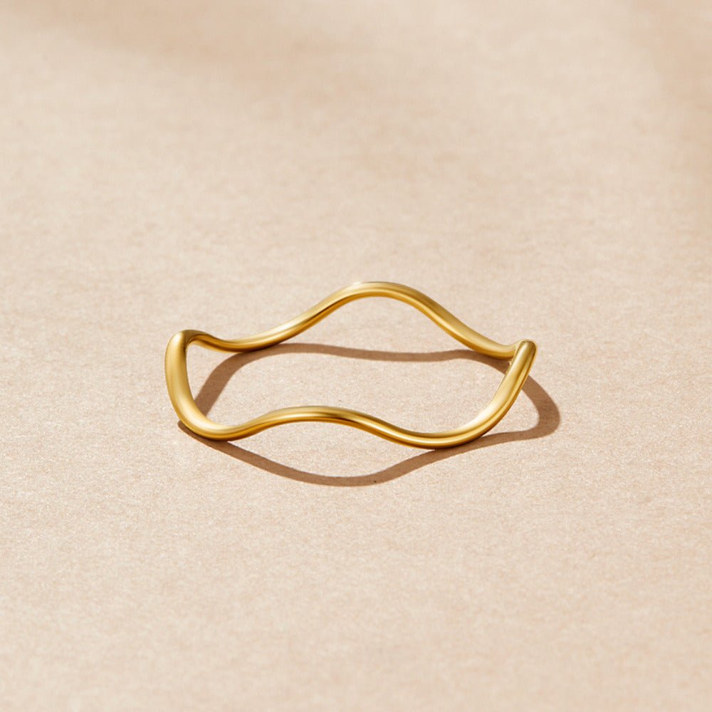 Tina Gold Stack Ring Alma
