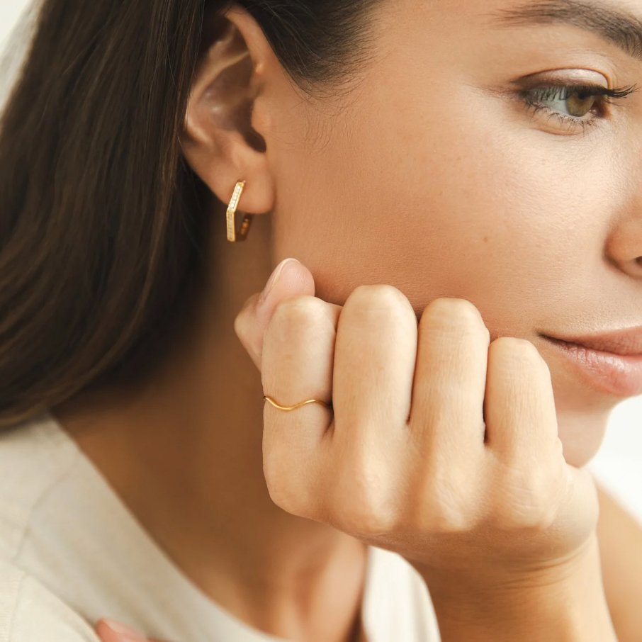 Tina Gold Stack Ring Alma