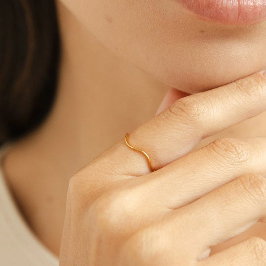 Tina Gold Stack Ring Alma