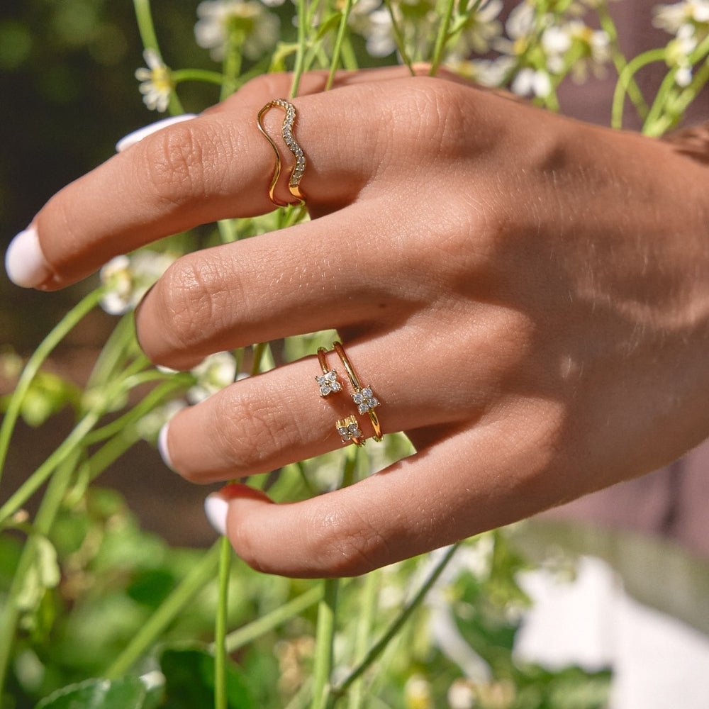 Tiny BlüTen Goldring Alma