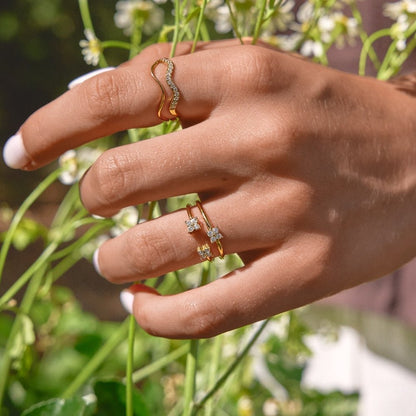Tiny BlüTen Goldring Alma