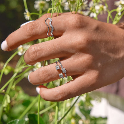 Tiny BlüTen Silber Ring Alma