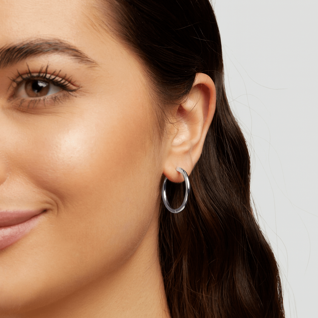 Triple Creolen Ohrringe Silber Set Alma
