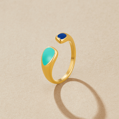 Turquoise Sahara Wrap Ring Alma