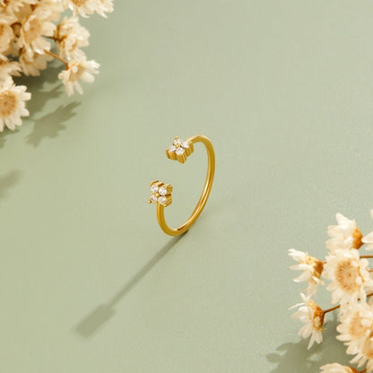 Twin BlüTen Goldring Alma