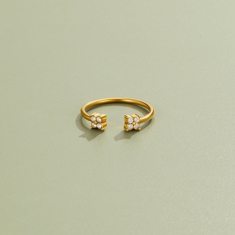Twin BlüTen Goldring Alma