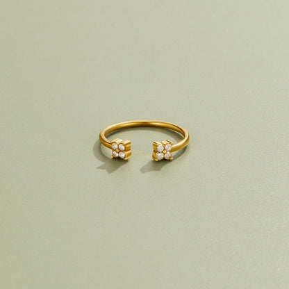 Twin BlüTen Goldring Alma