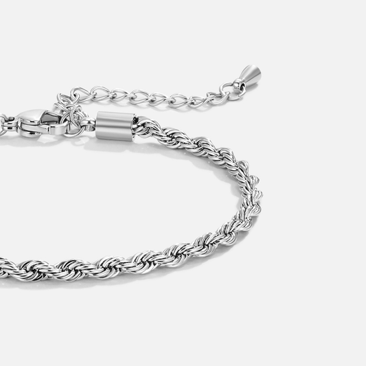 Gedreht Ketten Silber Armband Alma
