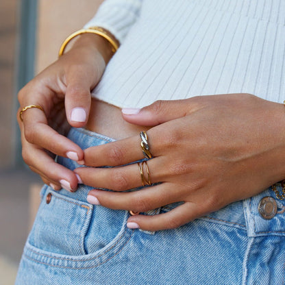 Gedreht Ella Two-Toned Ring Alma
