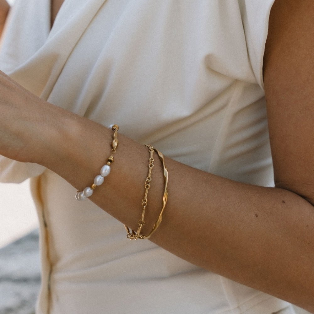 Gedreht Imari Gold Armreif Alma