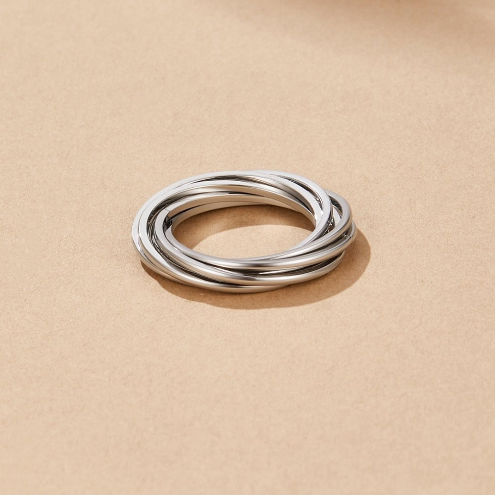 Gedreht Mia Silber Ring Alma