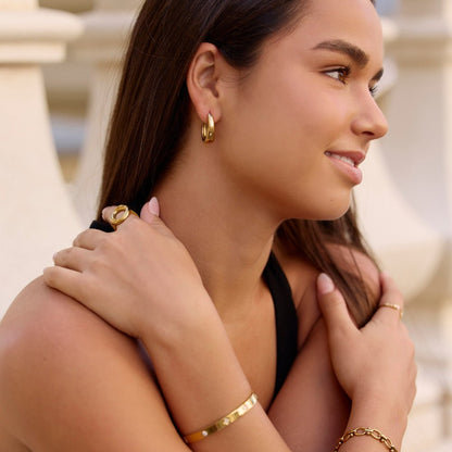 Valentina Gold Creolen Ohrringe Alma