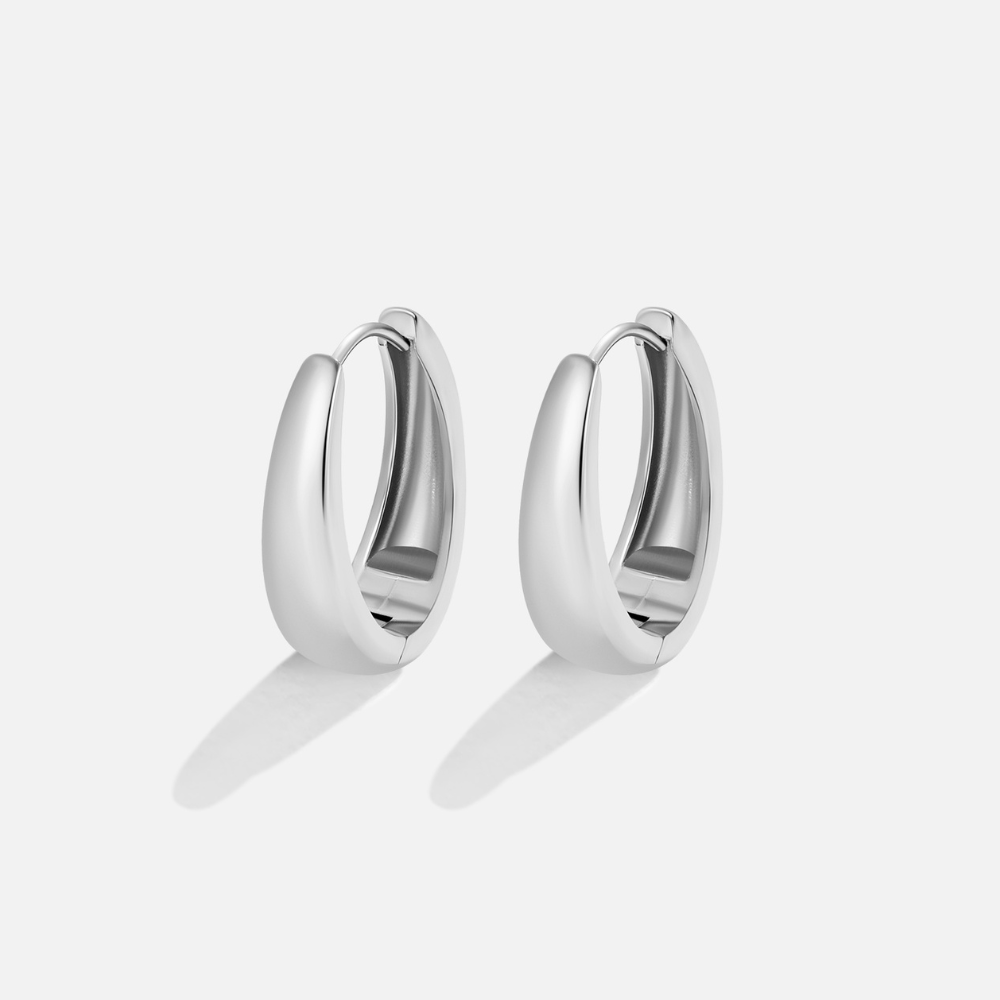 Valentina Silber Creolen Ohrringe Alma