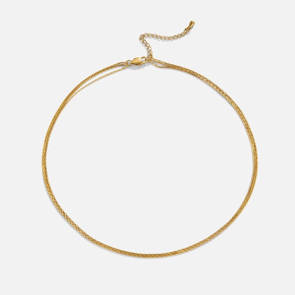 Vina Gold Multi Mehrlagige Ketten Halskette Alma