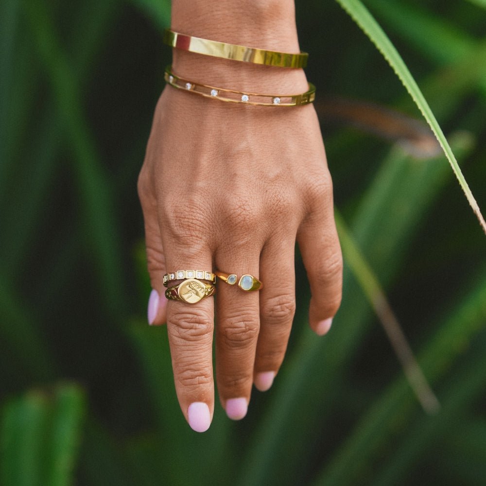 Vintage Aquamarin Wrap Ring Alma