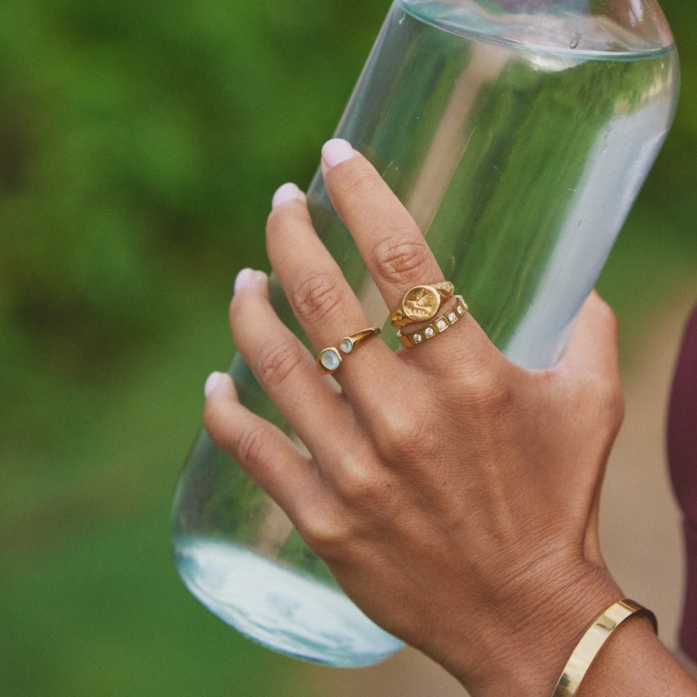 Vintage Aquamarin Wrap Ring Alma