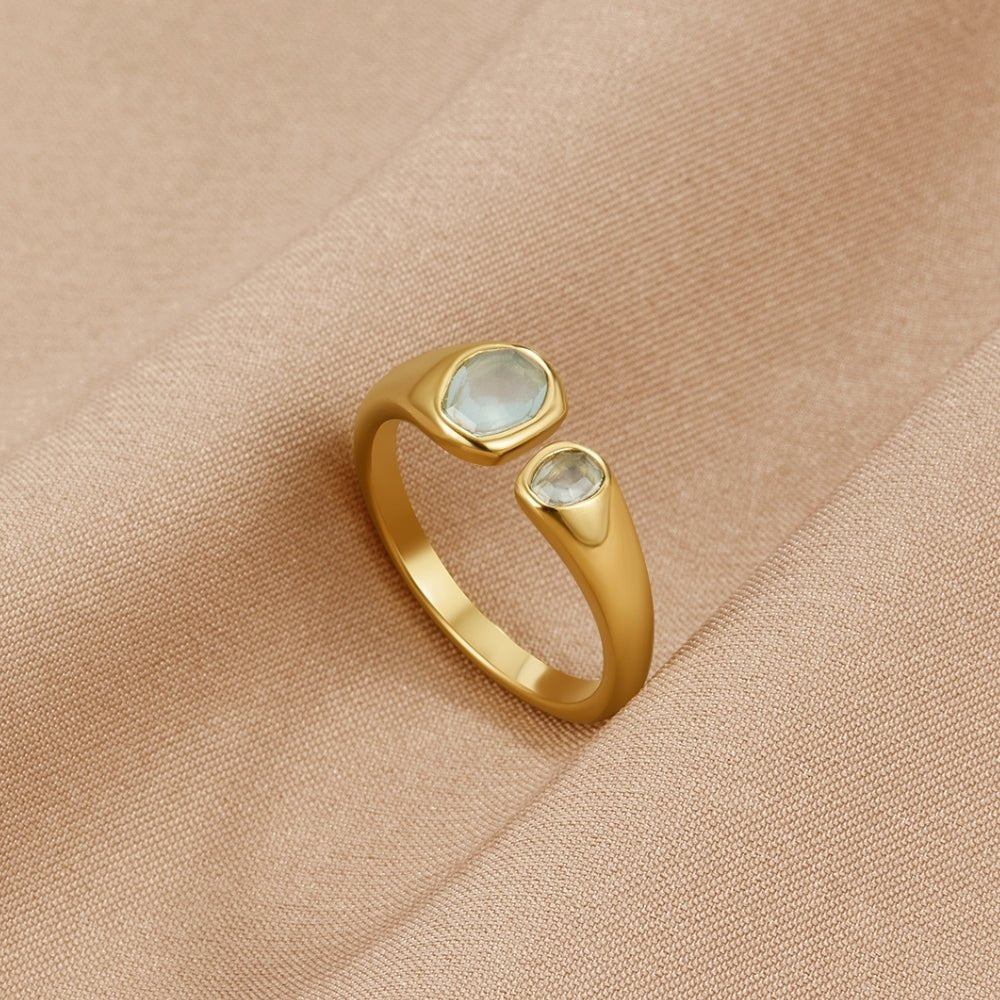 Vintage Aquamarin Wrap Ring Alma