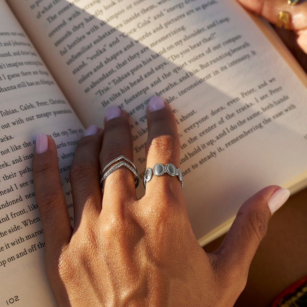 Vintage Athena Silber Ring Alma